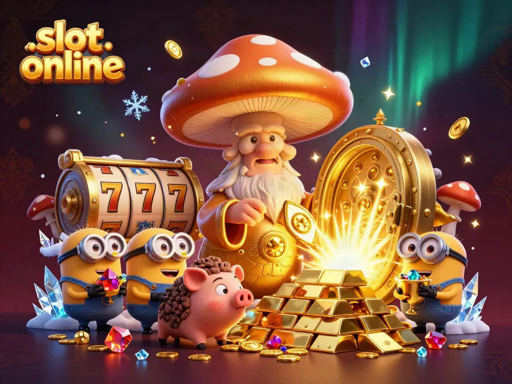 Spin the reels with the enchanting slot online universe, featuring a wizard, treasures, and vibrant magic.