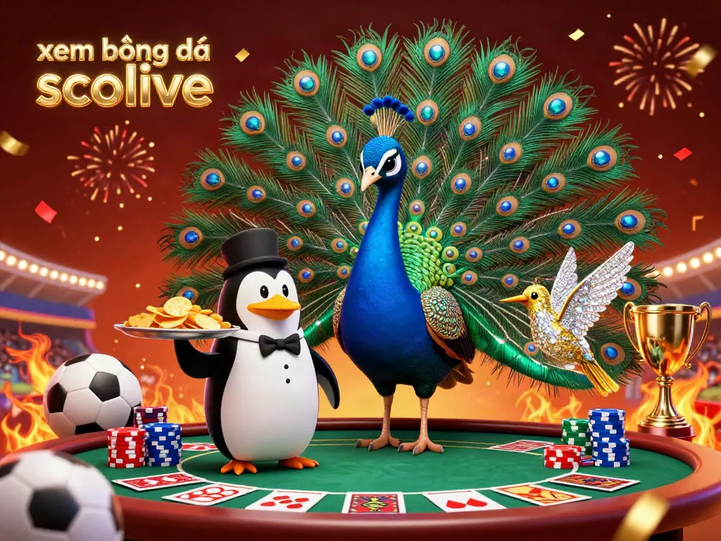 Experience xem bóng đá socolive with the grandeur of vibrant soccer scenes amid dazzling casino elements.